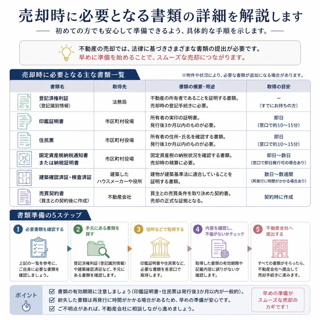 必要書類のご説明