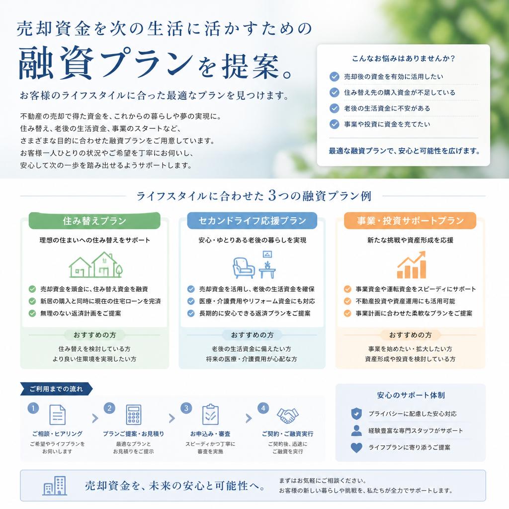 融資プランの提案