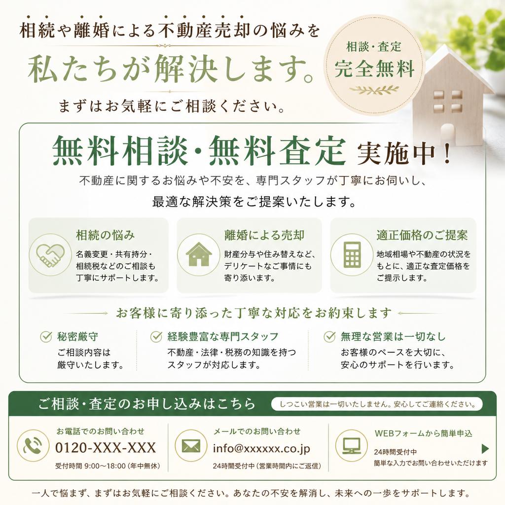 無料相談・査定のご案内