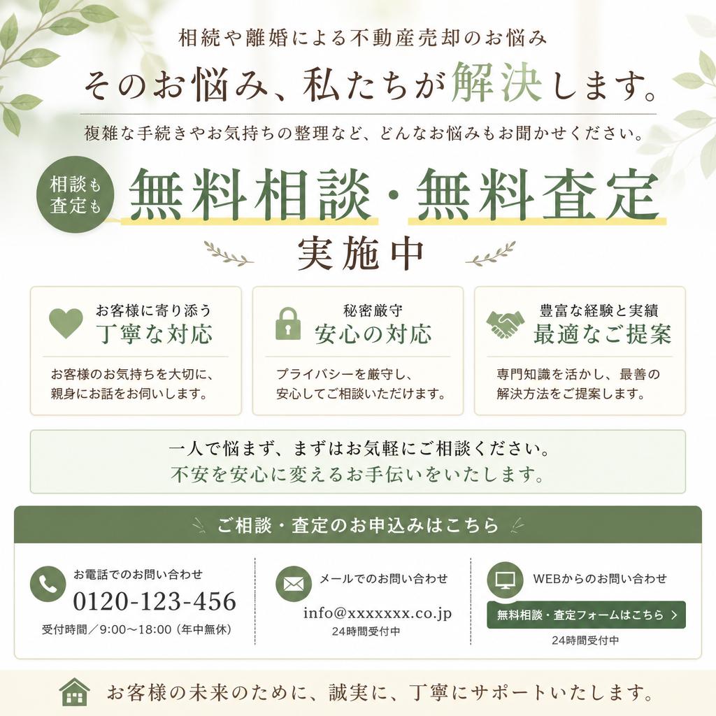 無料相談・査定のご案内