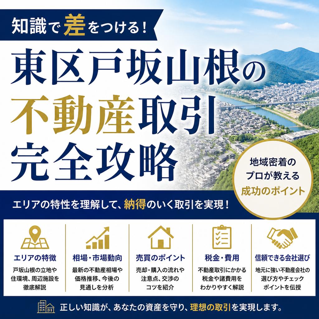 知識で差をつける！東区戸坂山根の不動産取引完全攻略