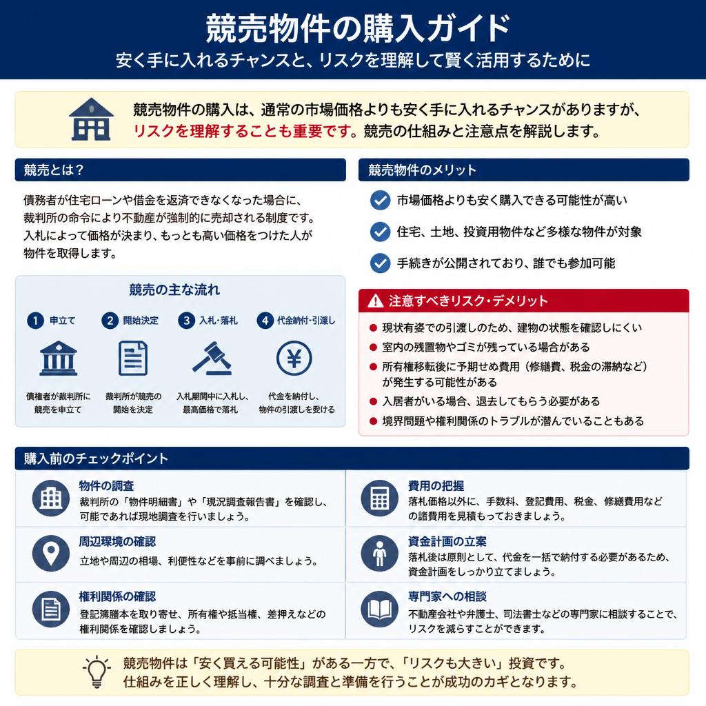 2. 競売物件のメリットとリスク