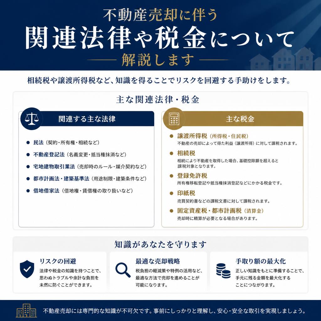 注意すべき法律と税金