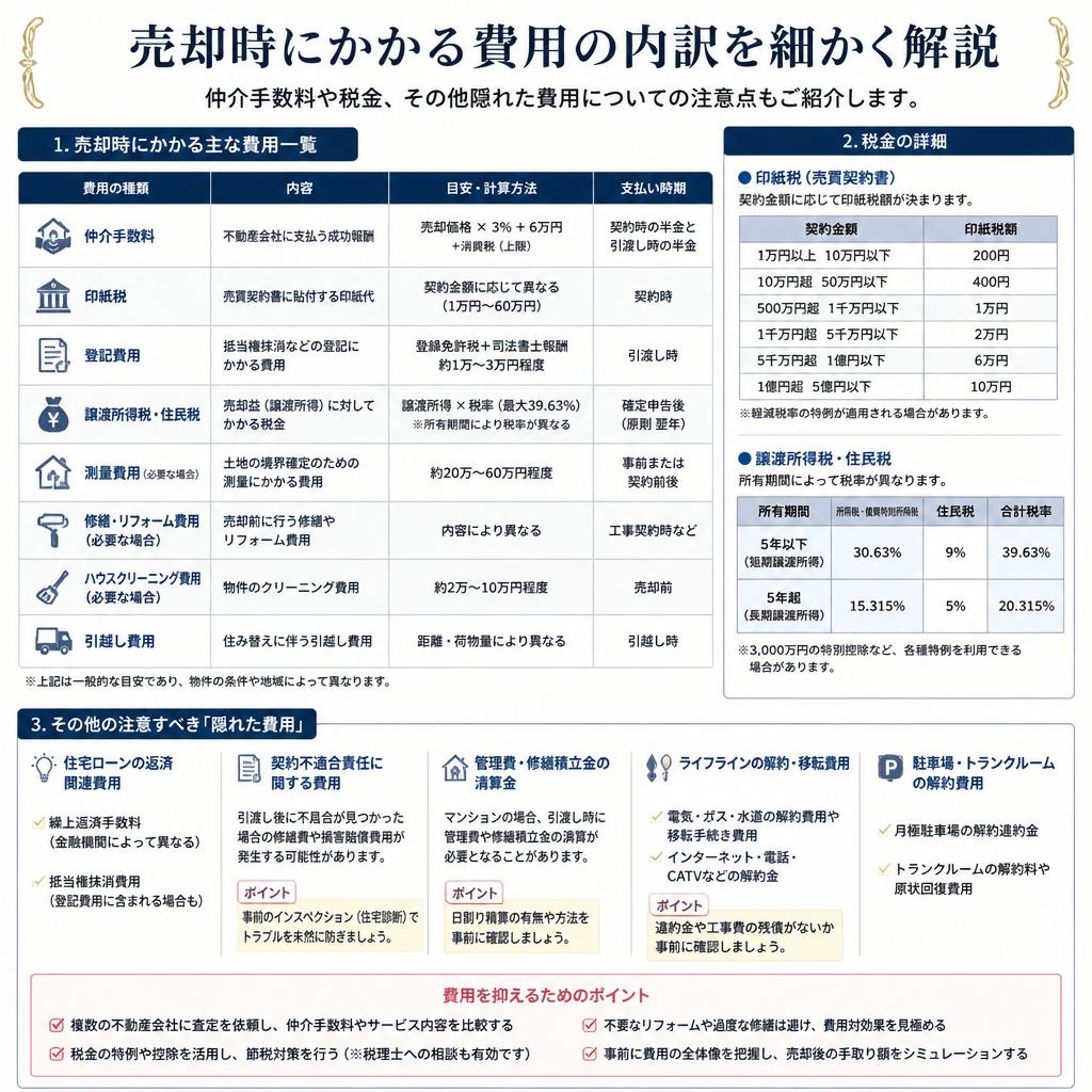 費用の内訳と注意点