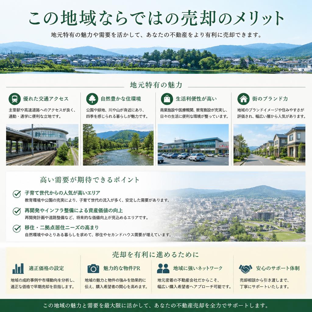 2. 戸坂桜西町での不動産売却のメリット