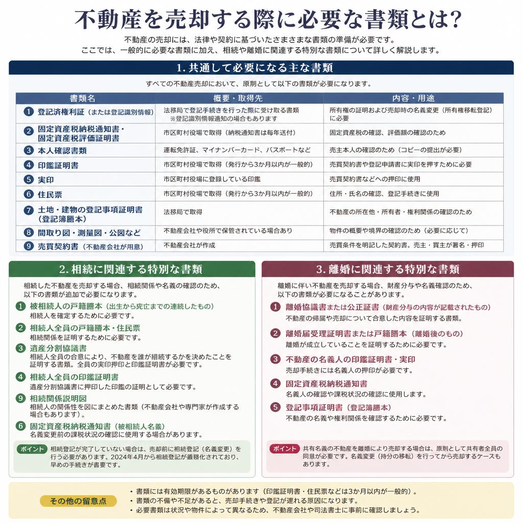 4. 売却に必要な書類と手続き