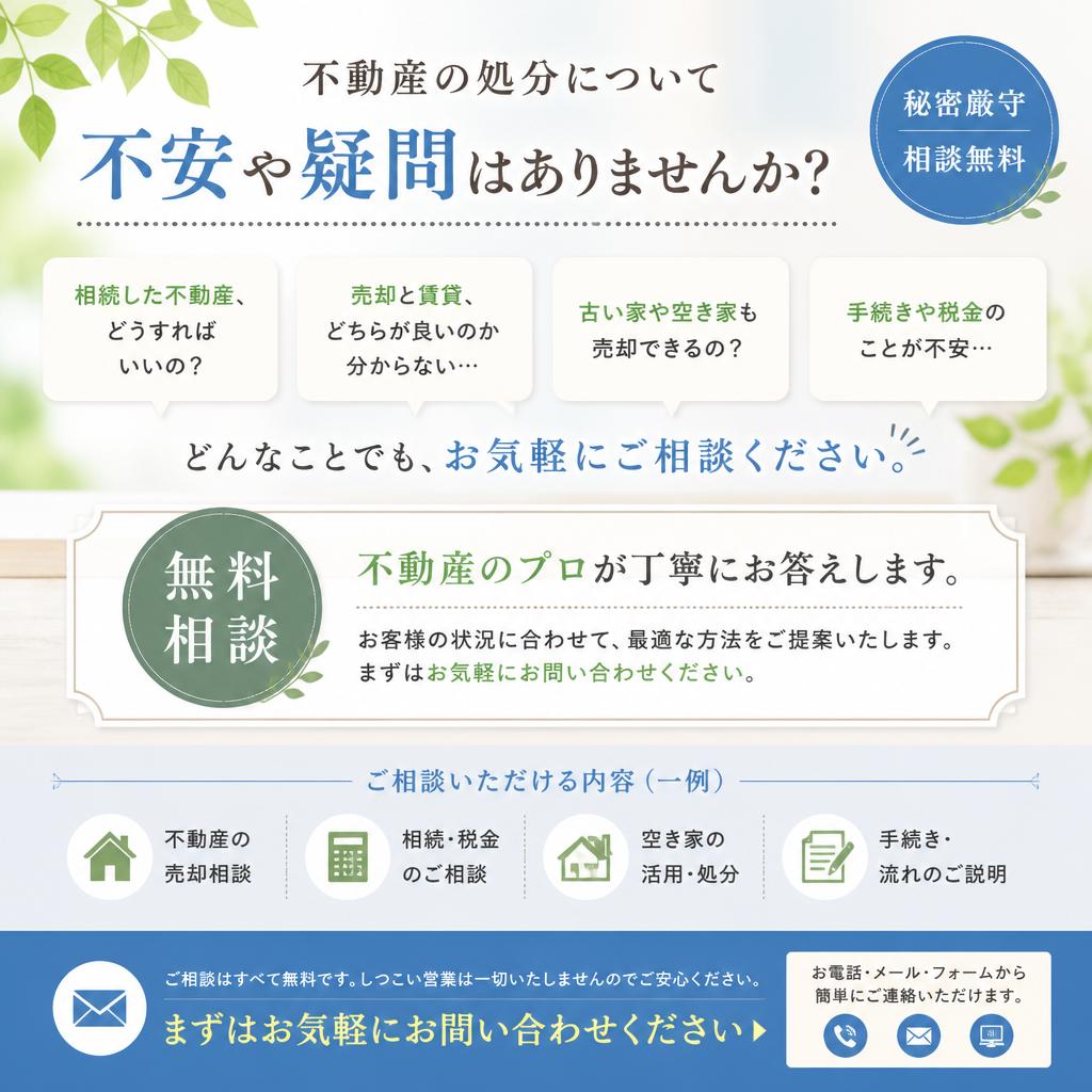 無料相談のご案内とお問い合わせ