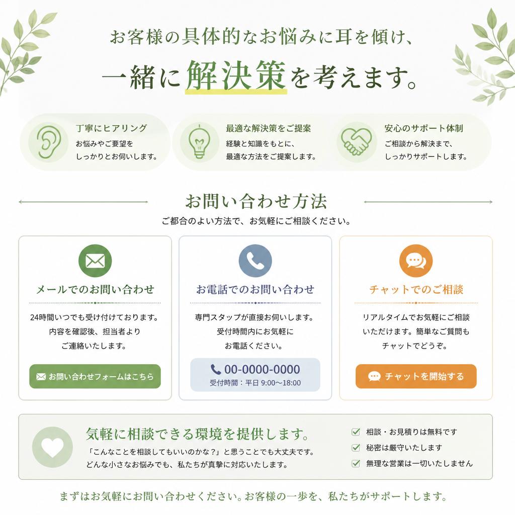 7. お気軽にご相談ください