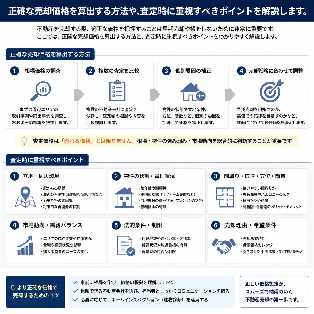 正確な売却価格査定の方法