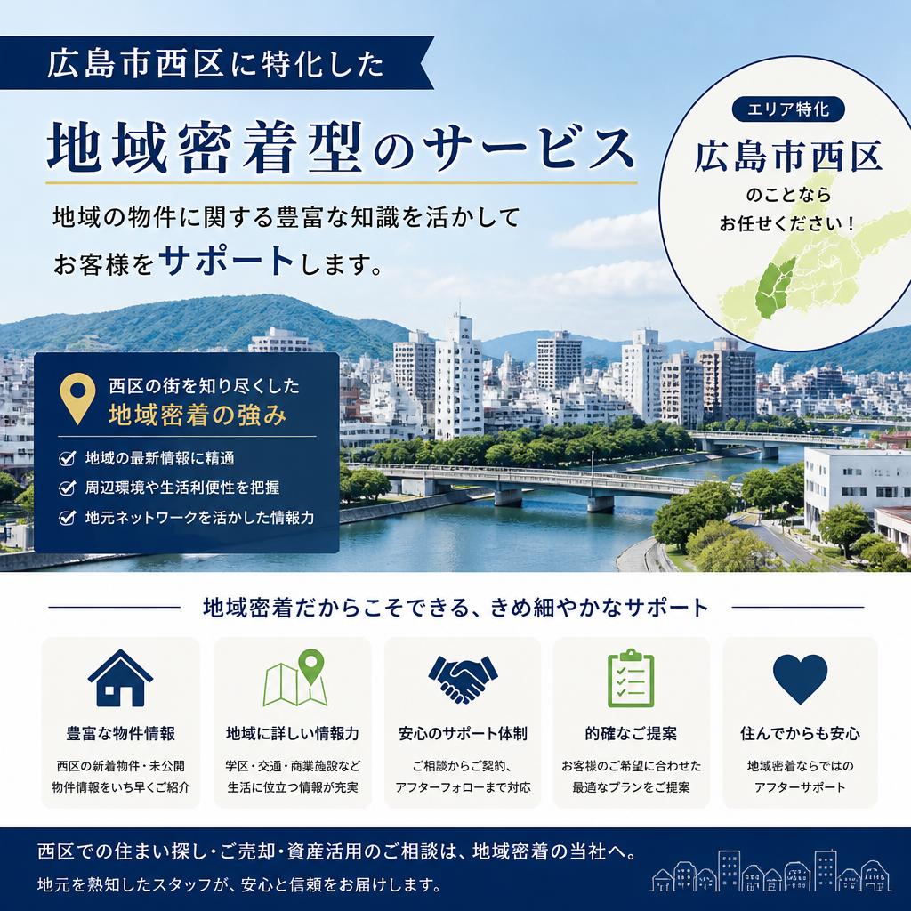 西区のお客様に寄り添ったサービス