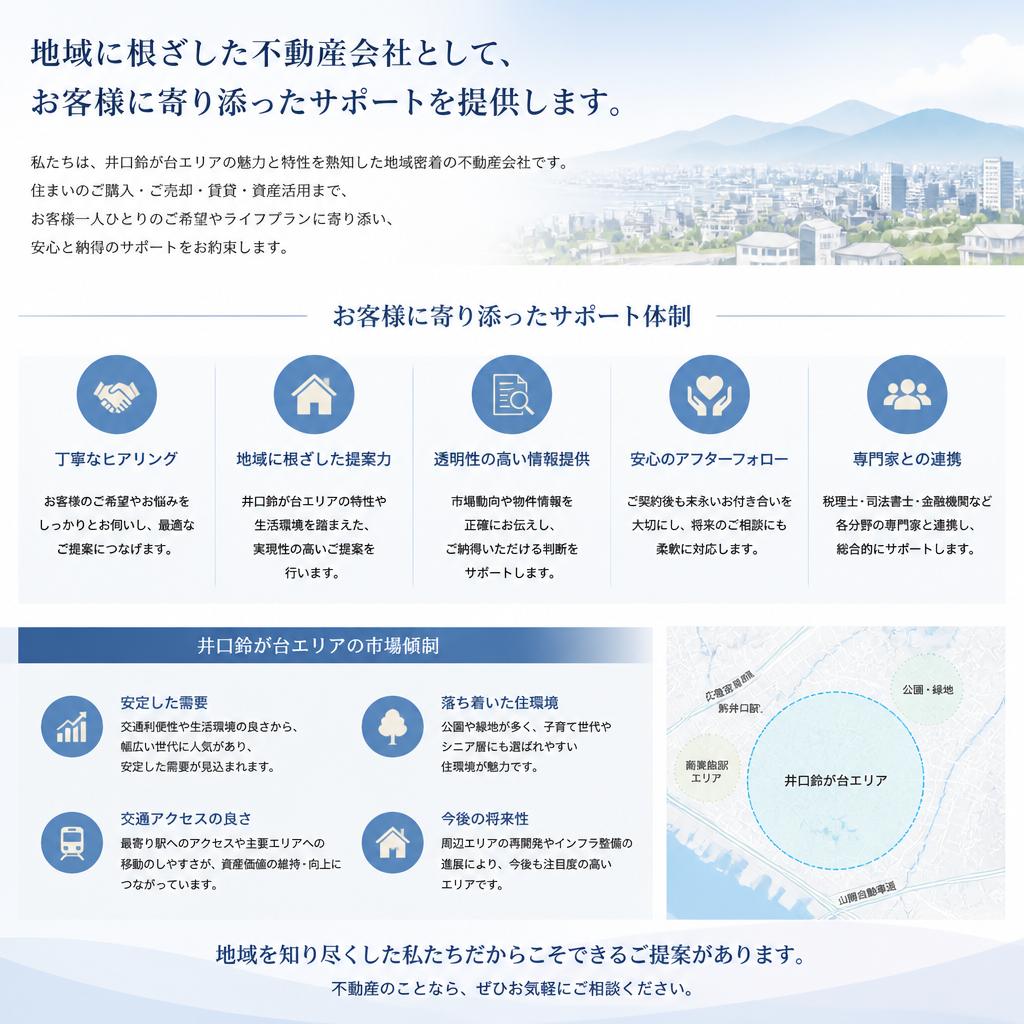 5. 地域密着でのサポート体制