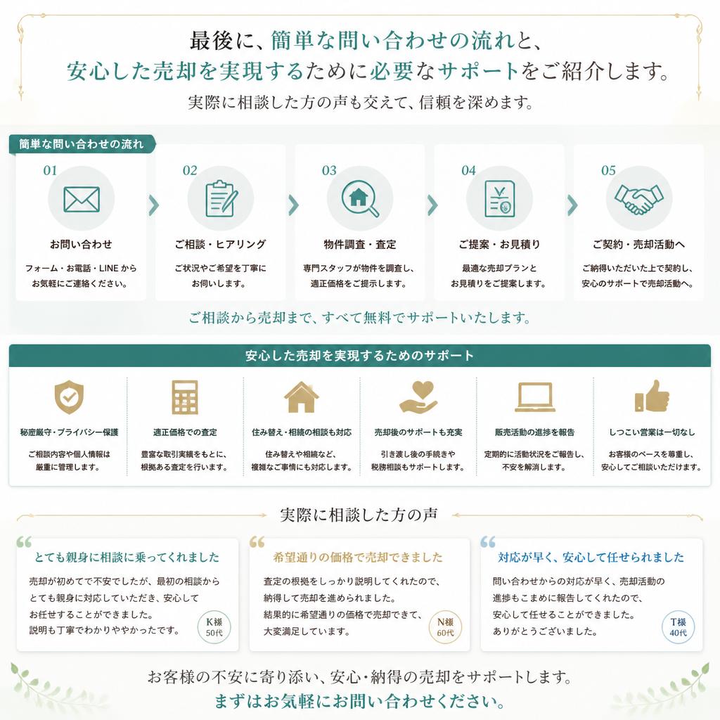 7. お問い合わせから始まる安心のサポート