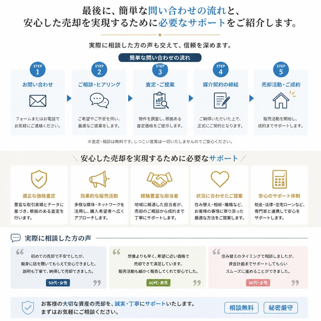 7. お問い合わせから始まる安心のサポート