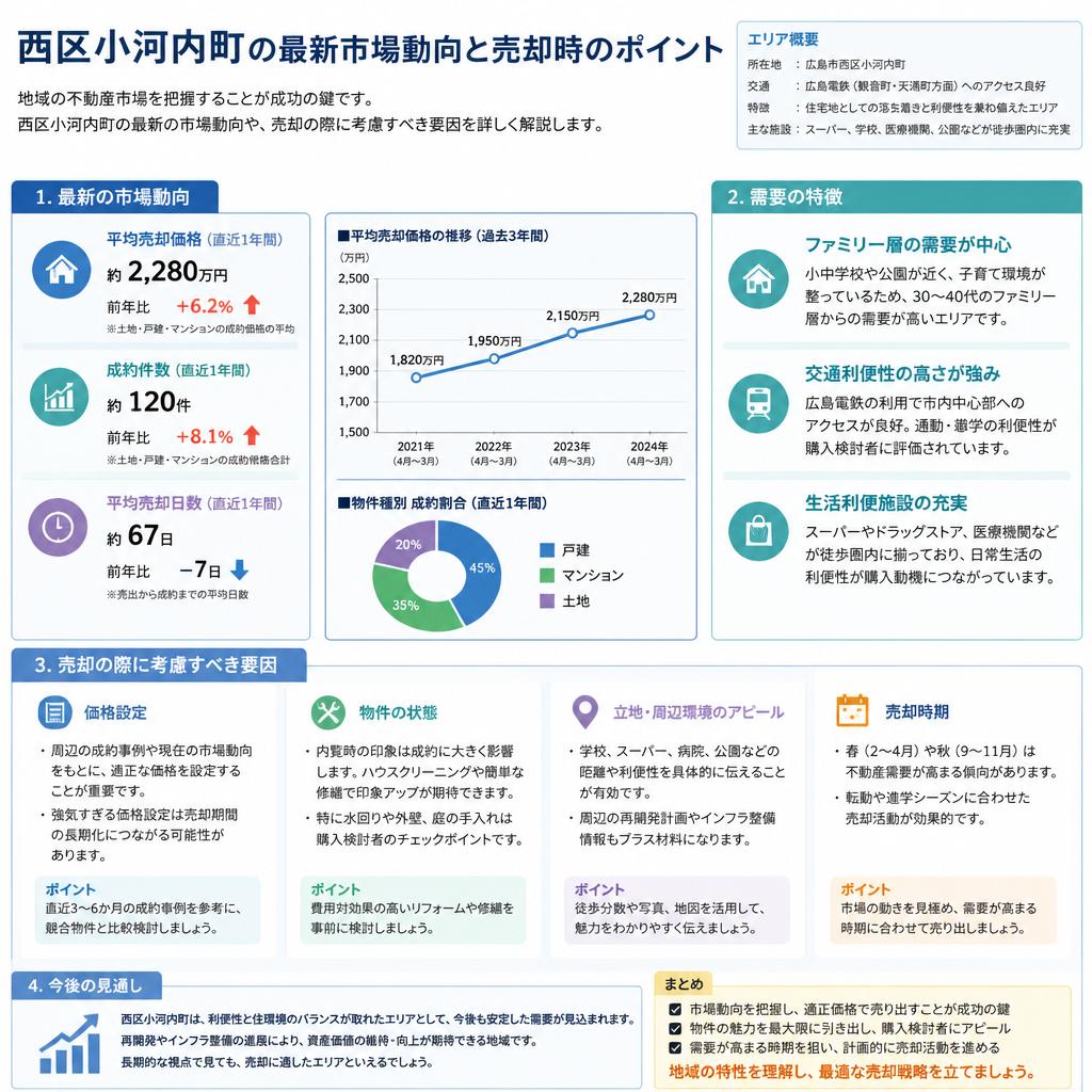 西区小河内町の市場動向