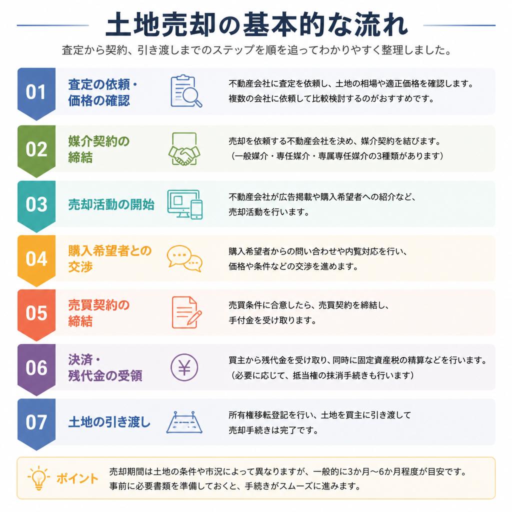 土地売却の流れを押さえよう