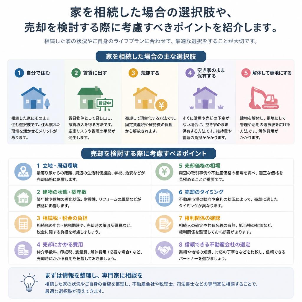 2. 親からの家をどうする？相続後の対応