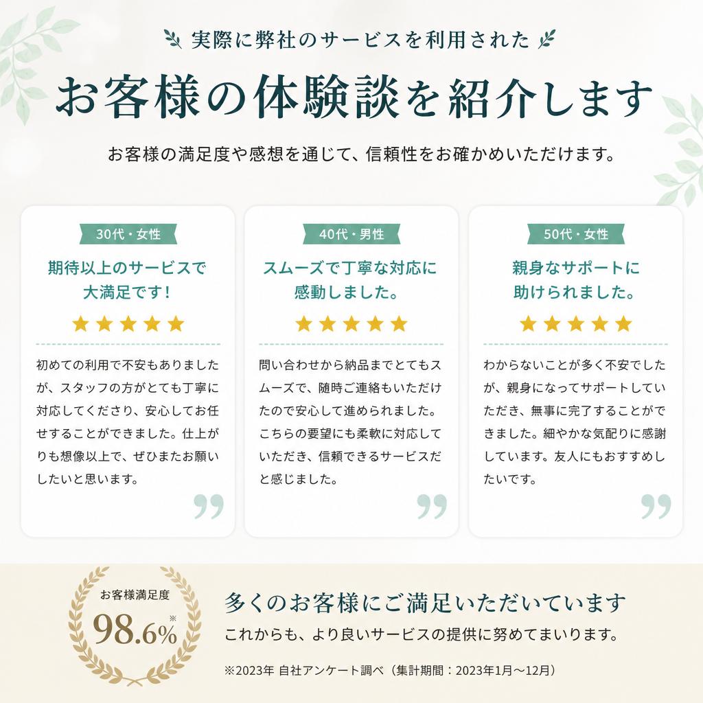 お客様の声