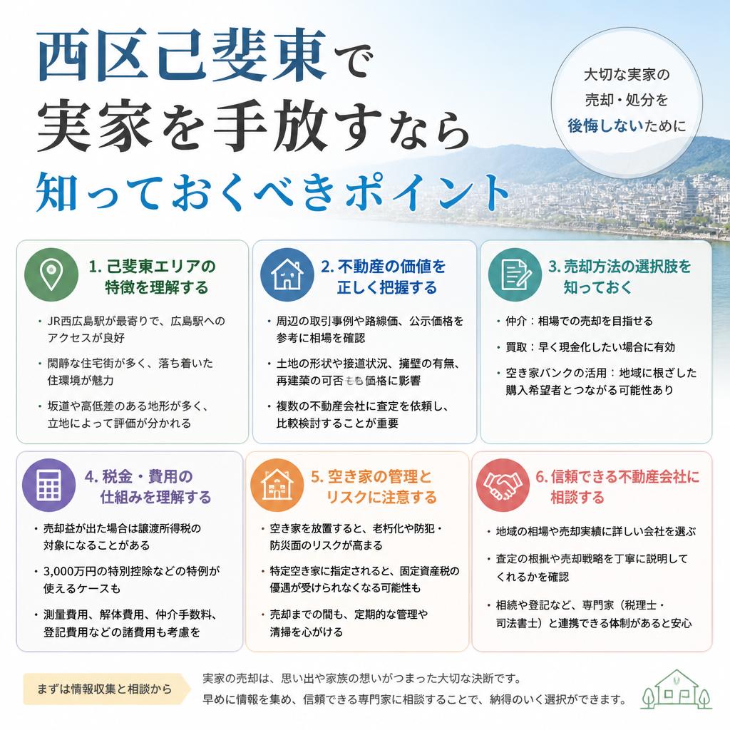 西区己斐東で実家を手放すなら知っておくべきポイント