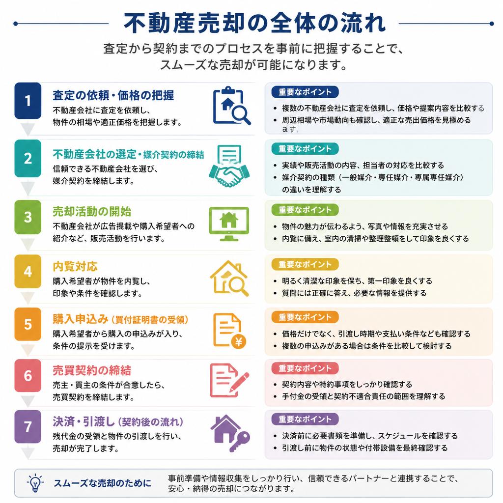 不動産売却の流れを理解する