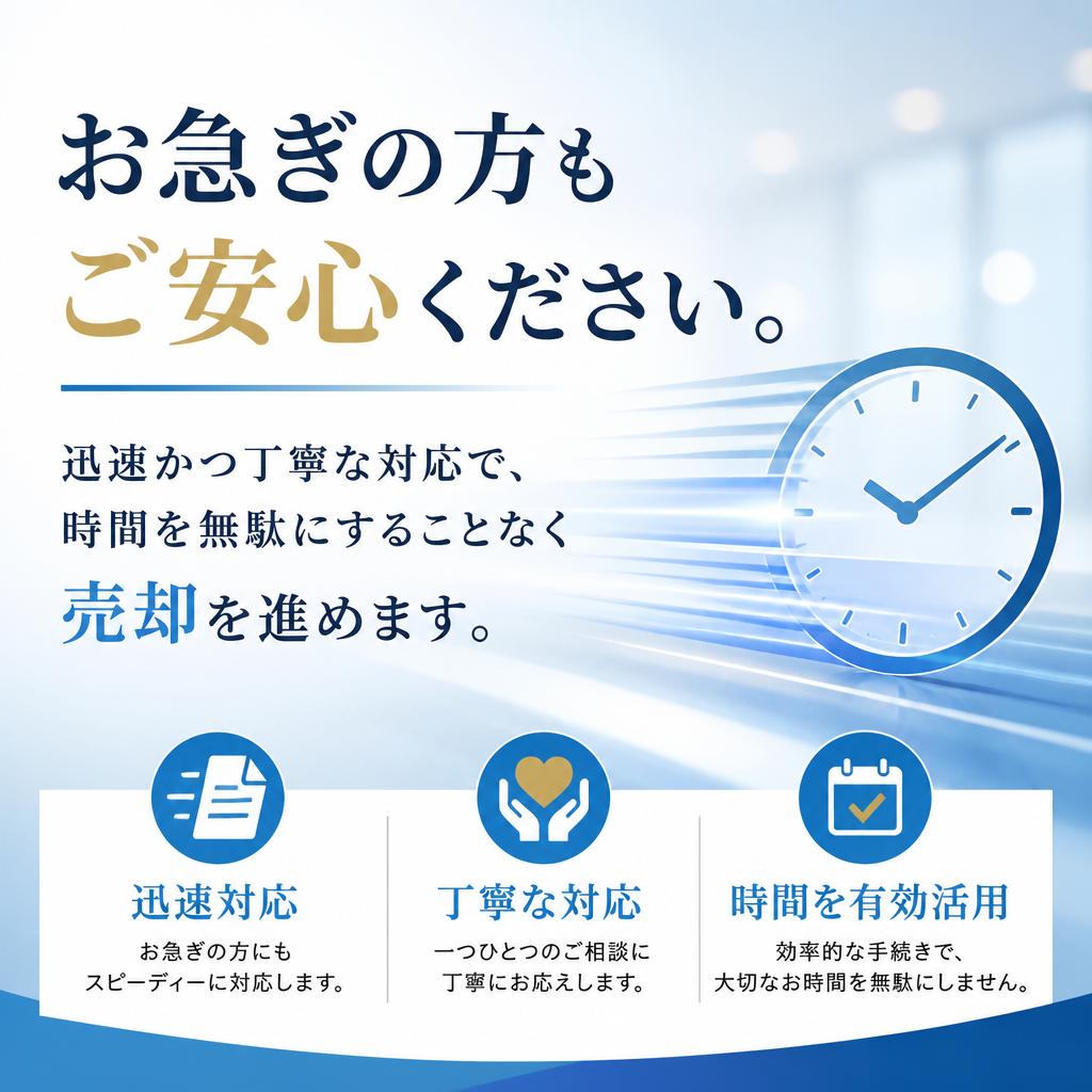 5. 迅速な対応でスピーディーな売却