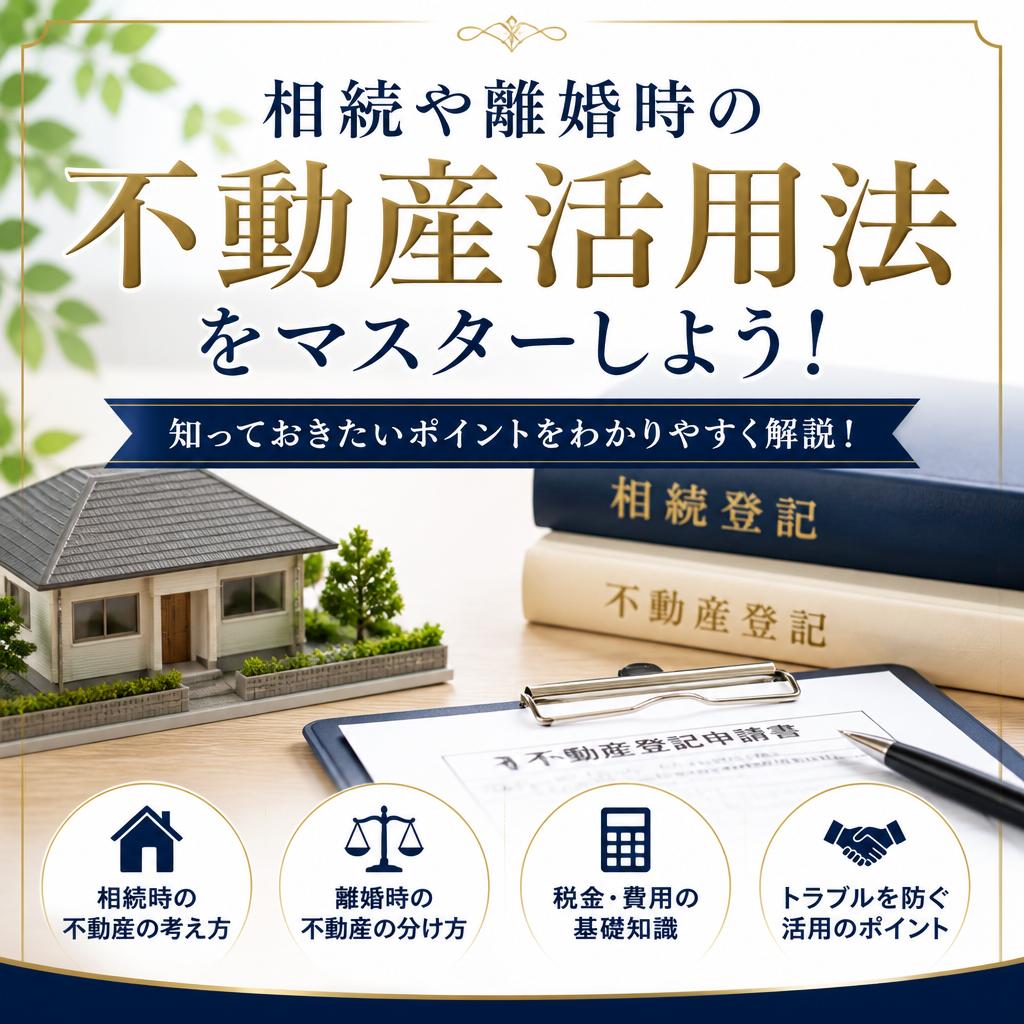 西区庚午南で相続や離婚時の不動産活用法をマスターしよう！