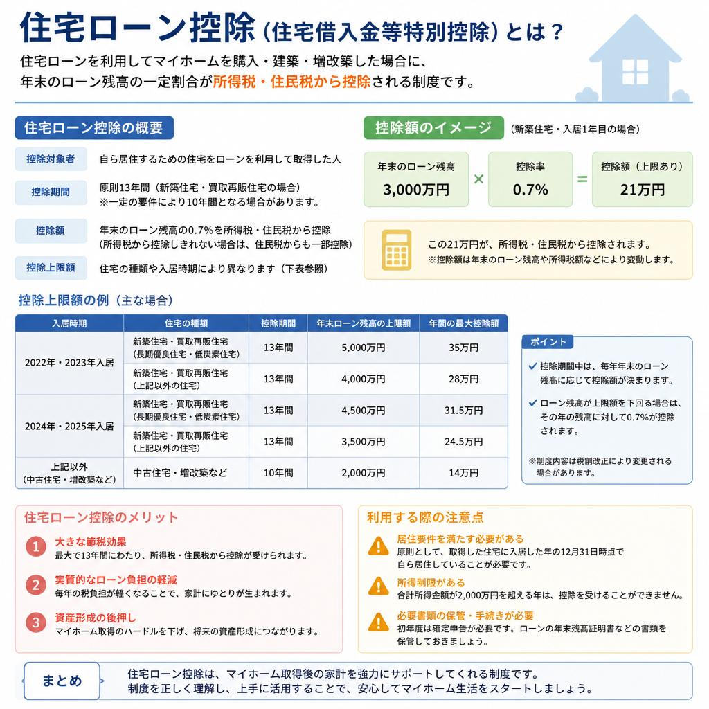 住宅ローン控除の効果と注意点