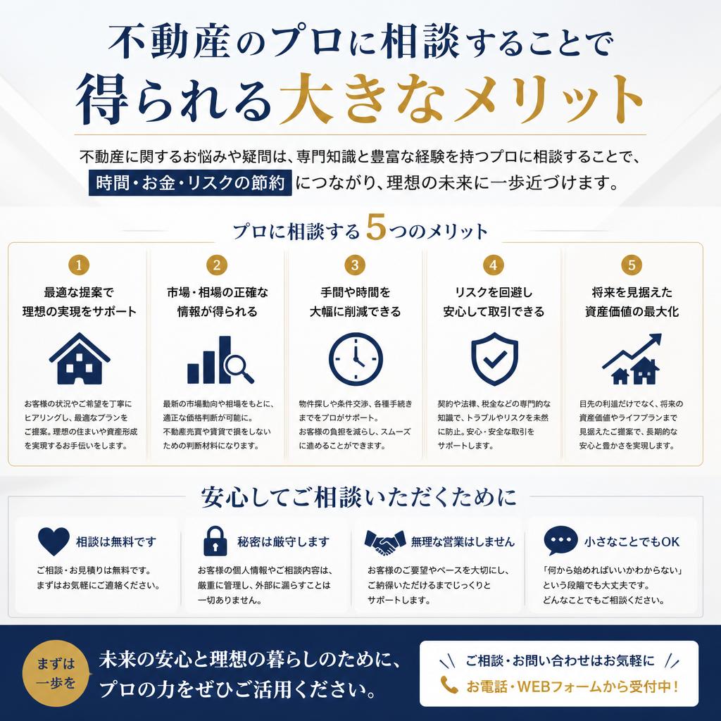 専門家に相談するメリット