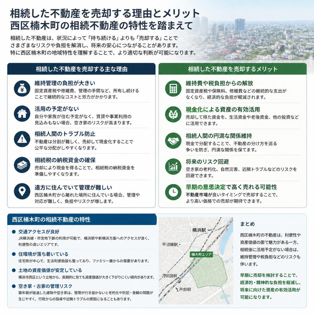 相続不動産を売却する理由