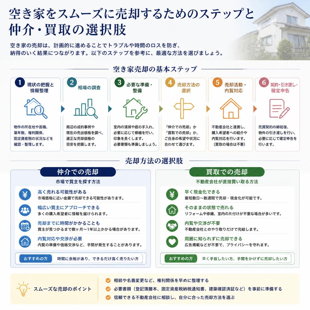 不動産売却のステップ