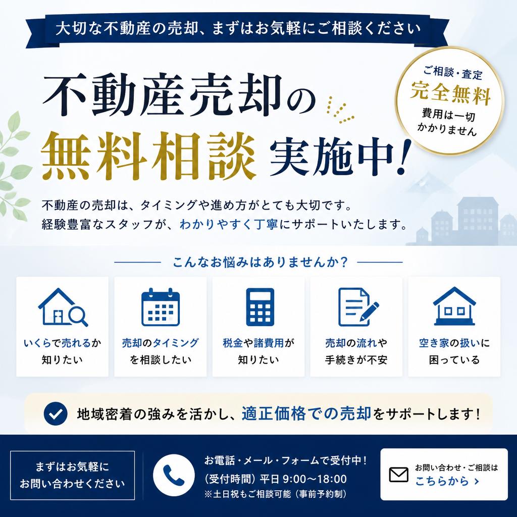 無料相談のお知らせ