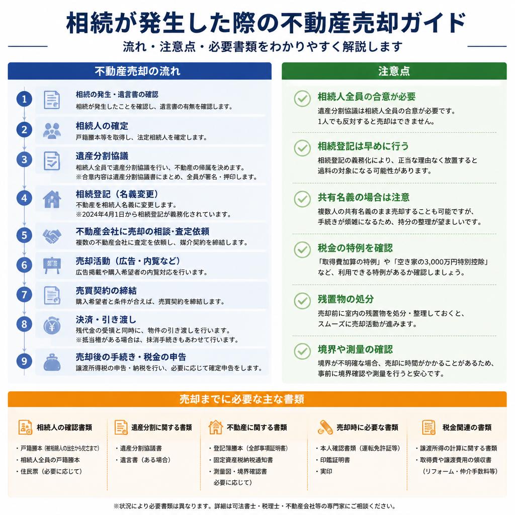 相続時の不動産売却：知っておくべきポイント