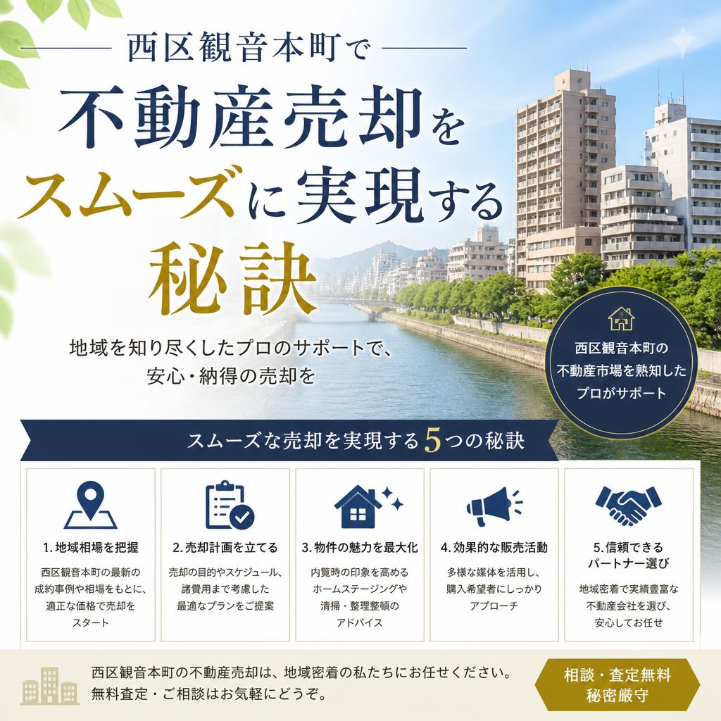西区観音本町で不動産売却をスムーズに実現する秘訣