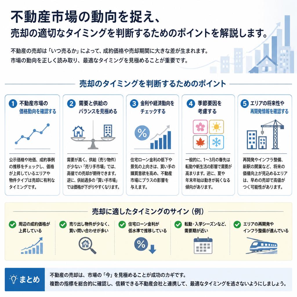売却タイミングの見極め方