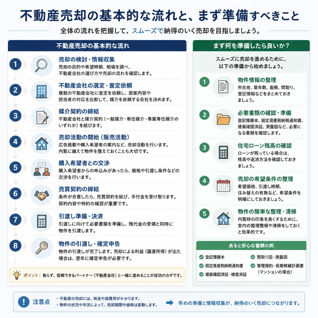 不動産売却の流れ
