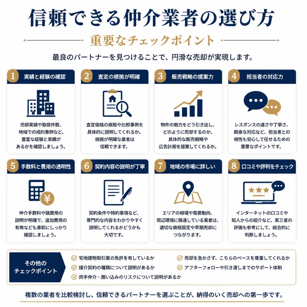 仲介業者の選び方