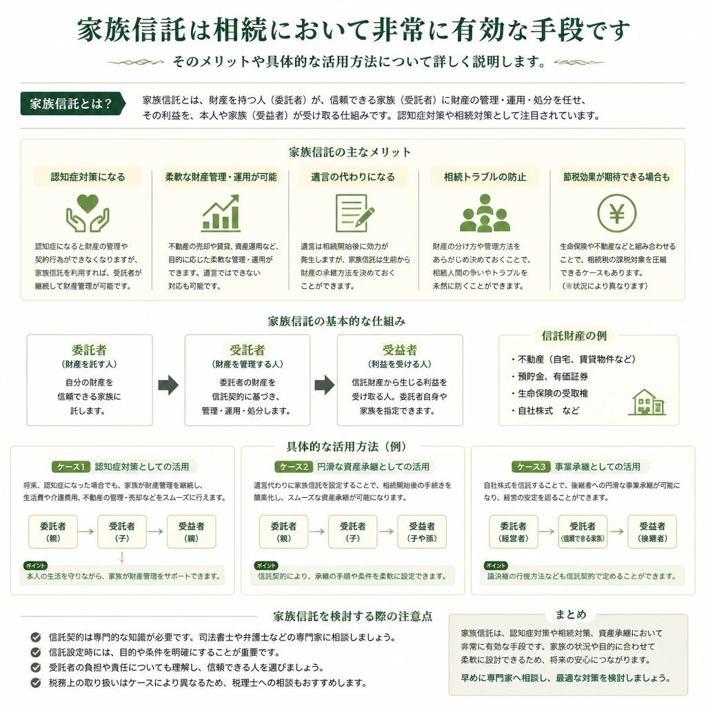 5. 家族信託の活用法とメリット