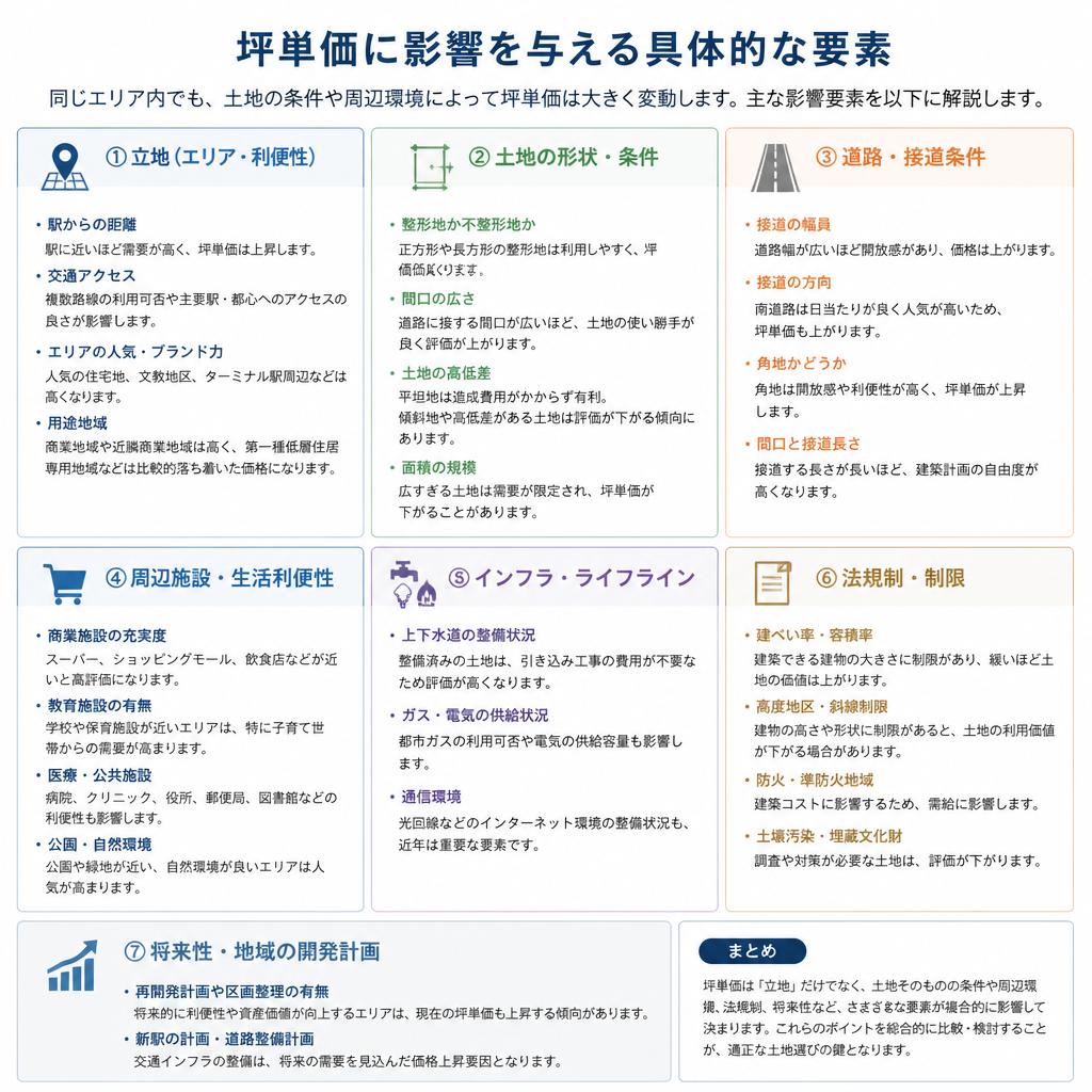 4. 坪単価に影響を与える要素とは？