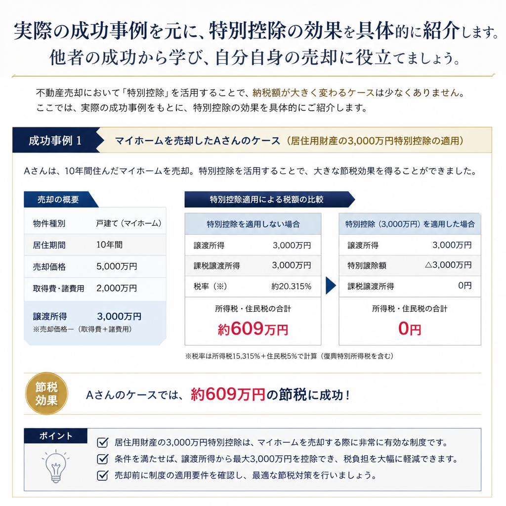 ケーススタディ：特別控除を活用した成功事例