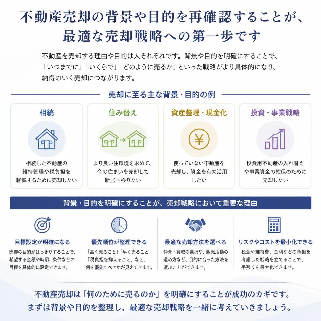 ステップ1：売却の目的を明確にする
