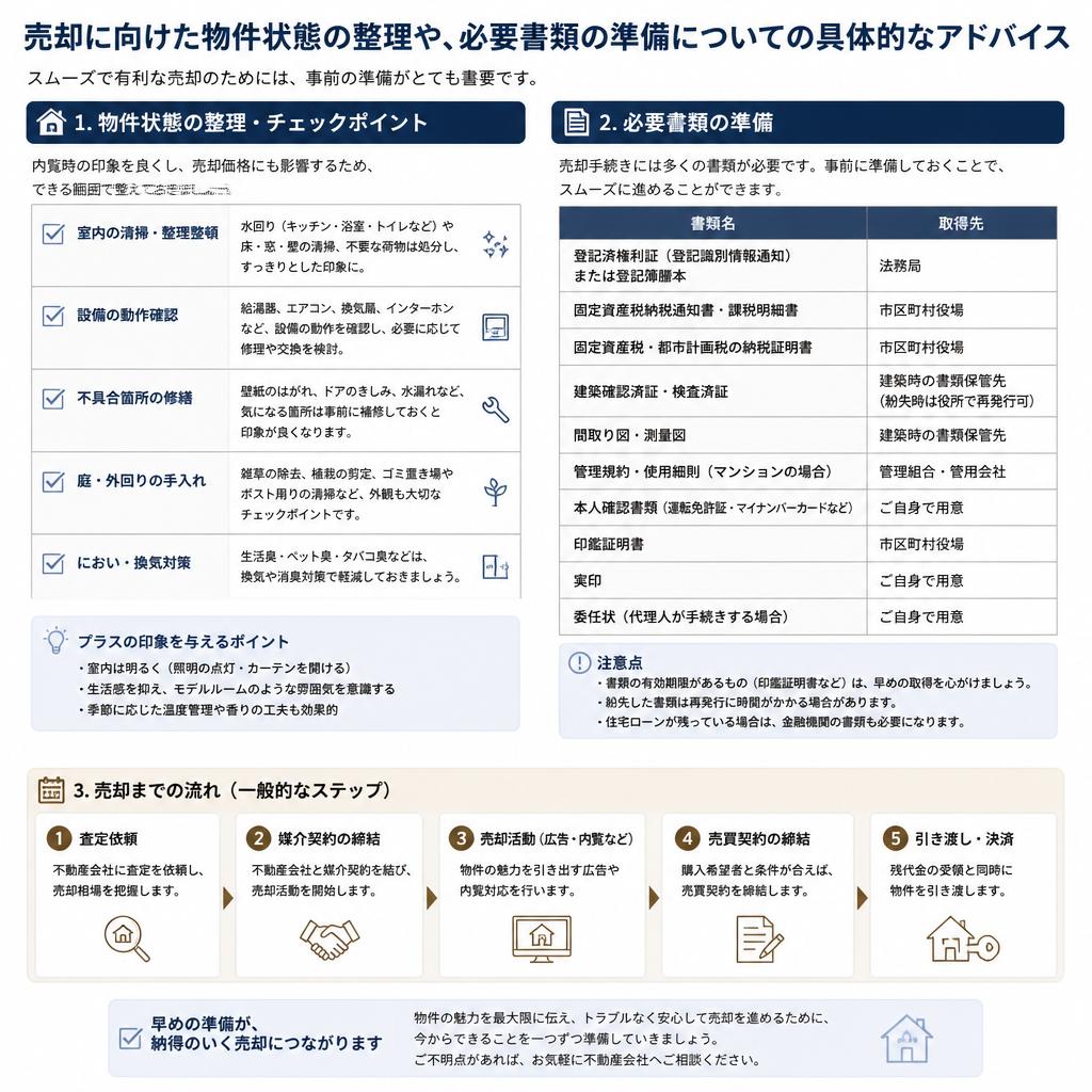 ステップ3：売却準備を整える