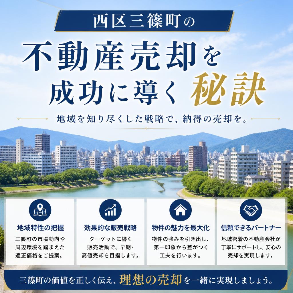 西区三篠町の不動産売却を成功に導く秘訣