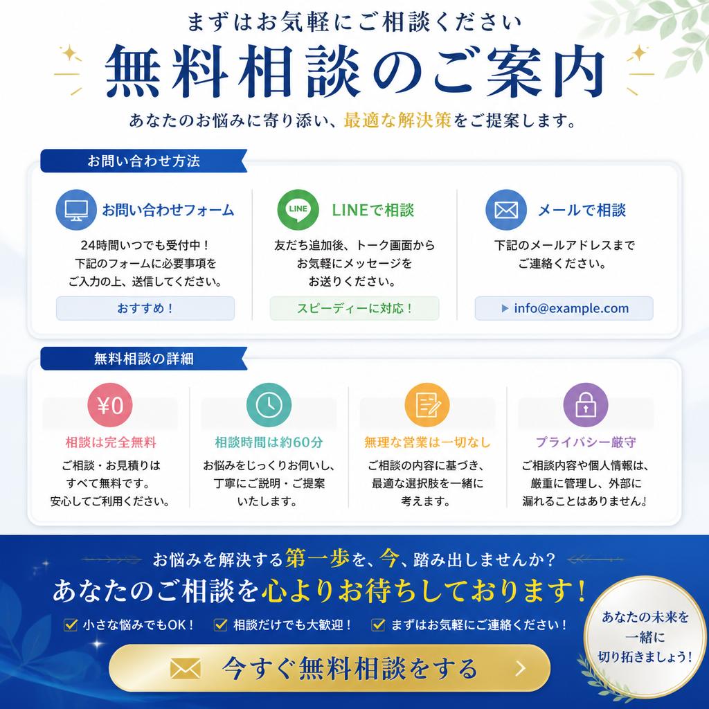 7. まずは気軽にご相談を！