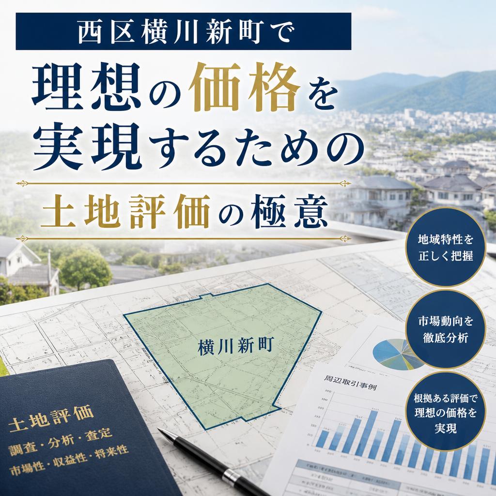 西区横川新町で理想の価格を実現するための土地評価の極意