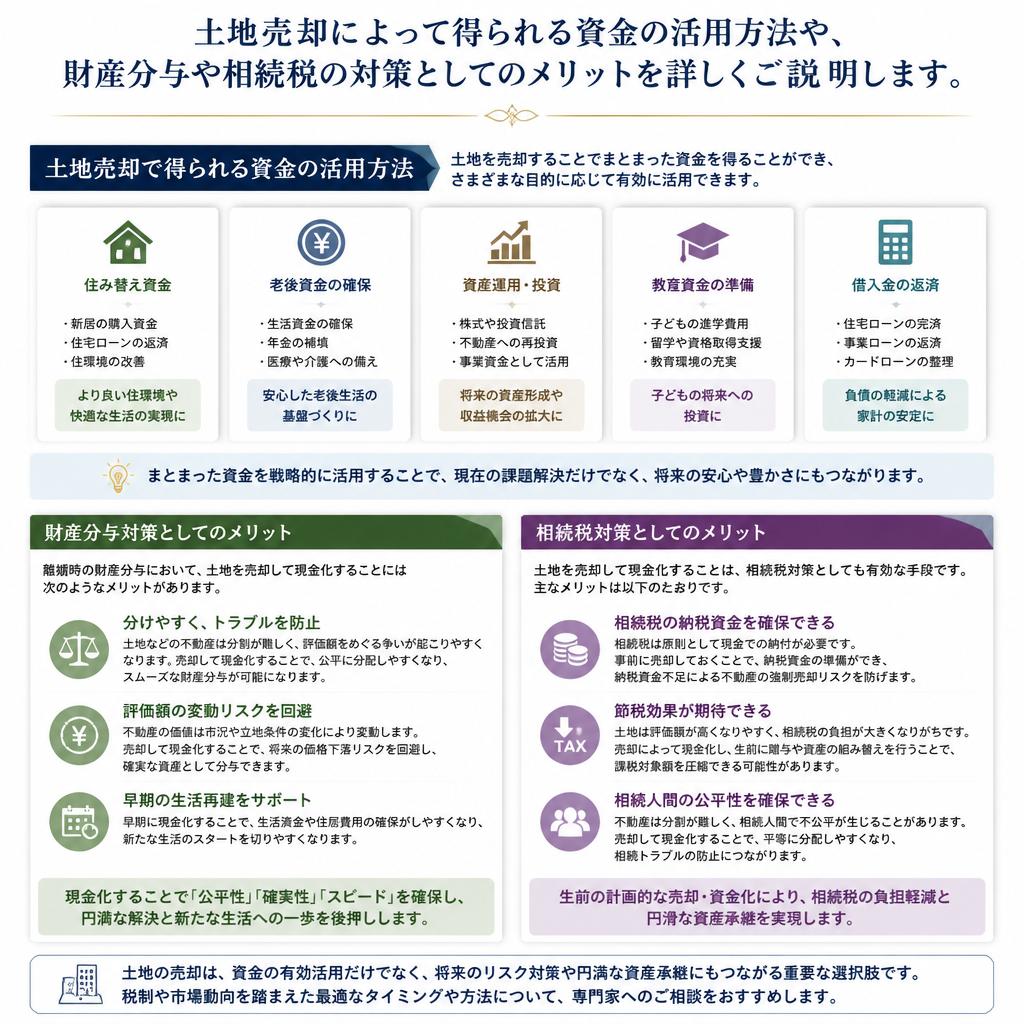 土地売却で得られる資金とは