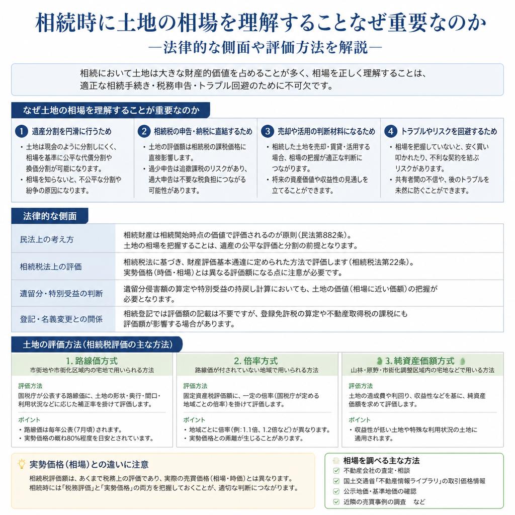 相続における土地相場の重要性
