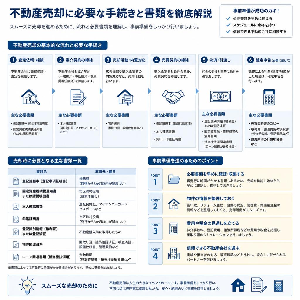 4. 不動産売却の手続きと必要書類