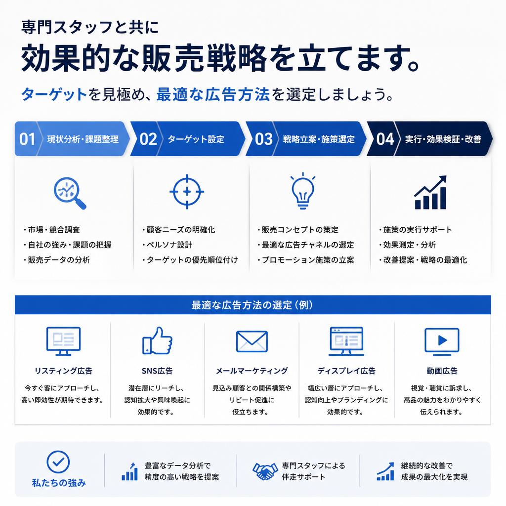 ステップ4: 効果的な販売戦略を立てる