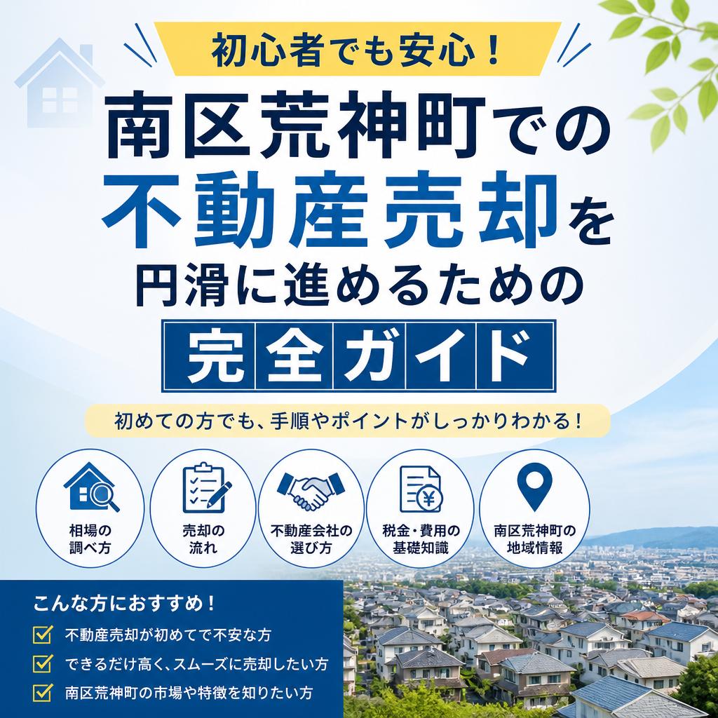 初心者でも安心！南区荒神町での不動産売却を円滑に進めるための完全ガイド