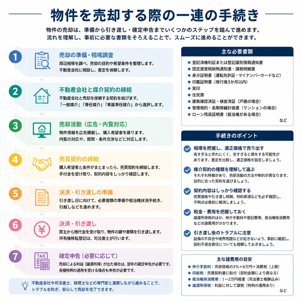 売却手続きの流れを解説