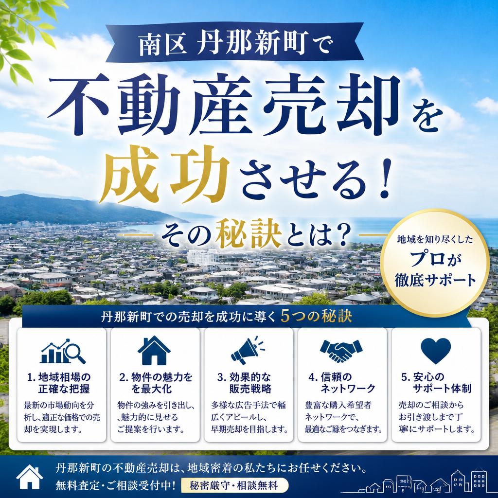 南区丹那新町で不動産売却を成功させる！その秘訣とは？